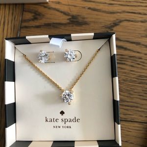 Original Kate Spade earring and necklace set in original packaging. Never opened